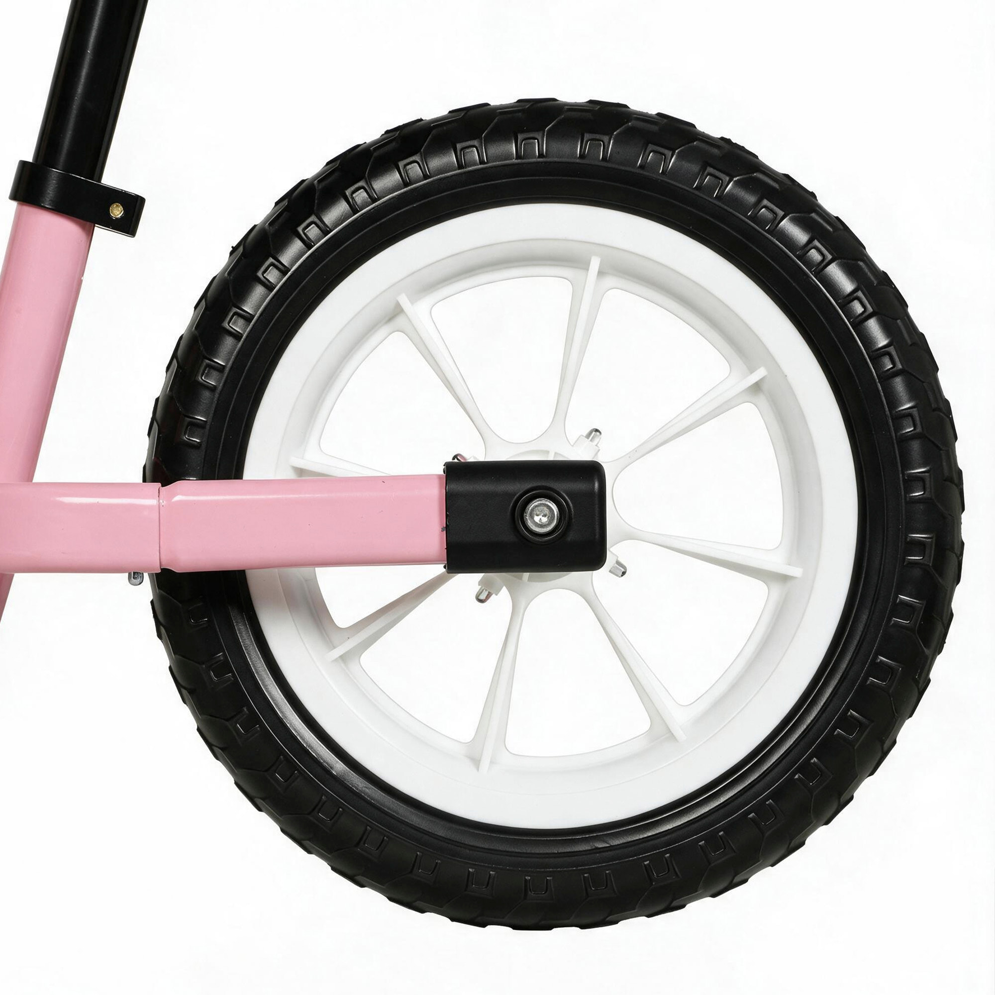 Draisienne enfant LED siège guidon réglables pneus mousse rose