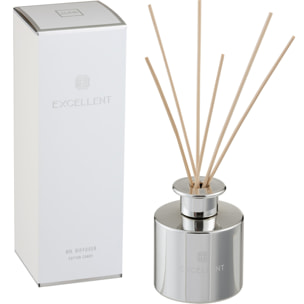 J-Line Bâtonnets parfumés Excellent - Cotton Candy - verre - argent - 150 ml