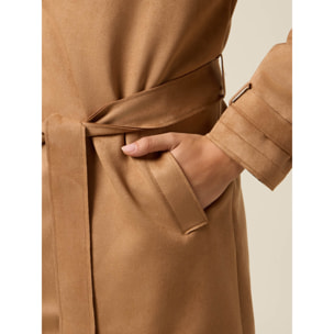 Oltre - Trench con cintura in vita - Beige