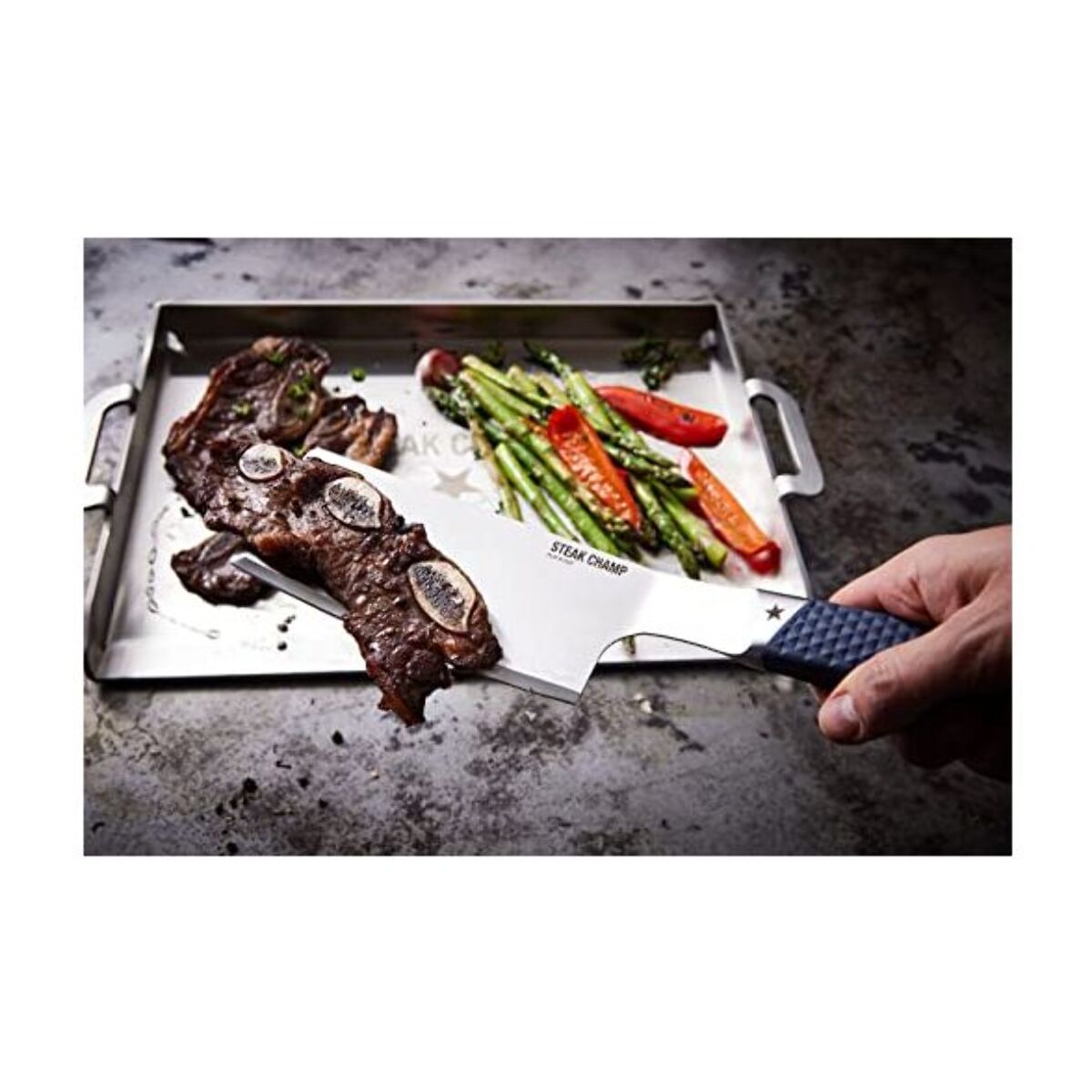 Ménagère STEAK CHAMP Spatule Flip & cut