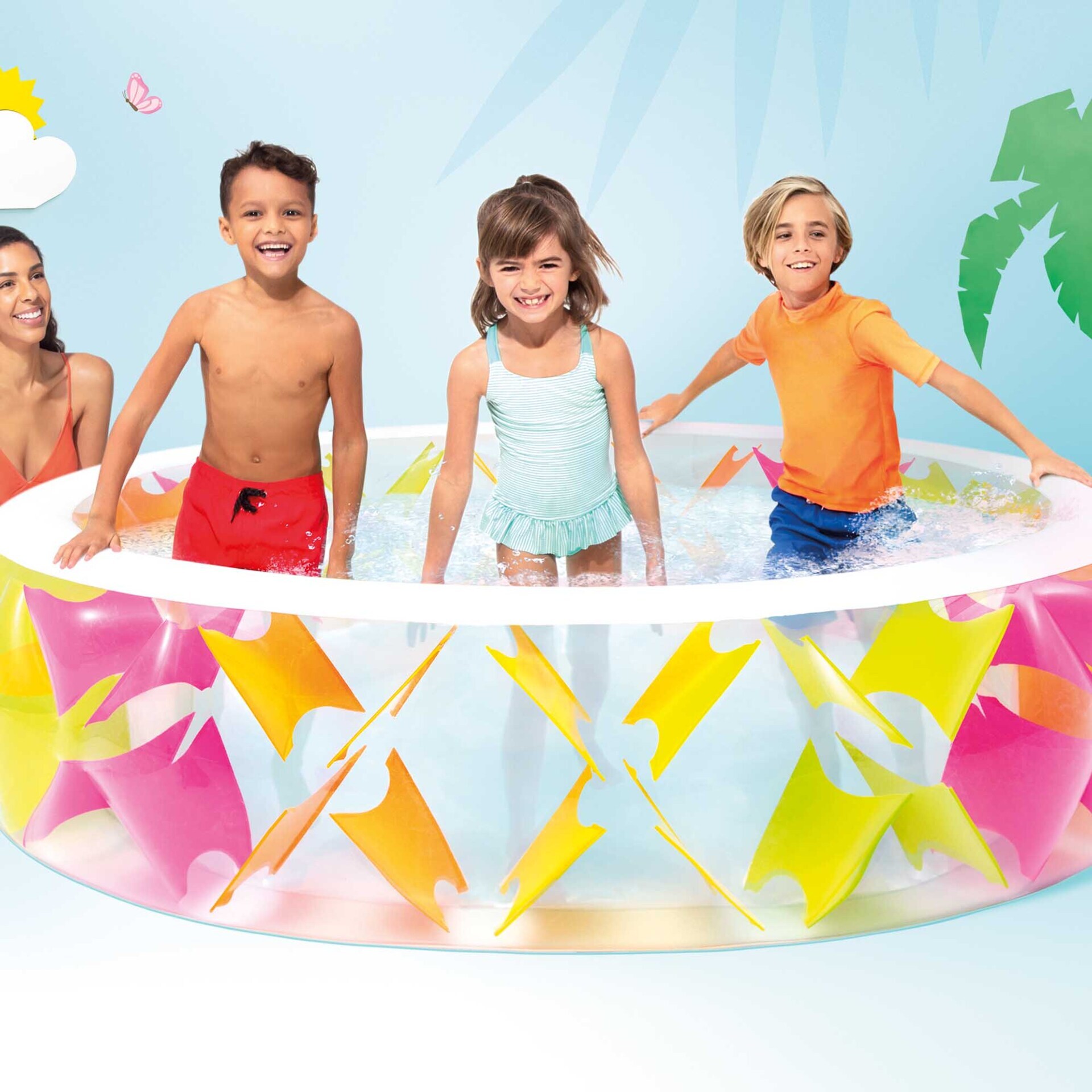 Molinete para piscina hinchable Intex, 229cm x 56cm