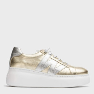 Deportivas ZURICH Oro. Tacón: 4,5cm