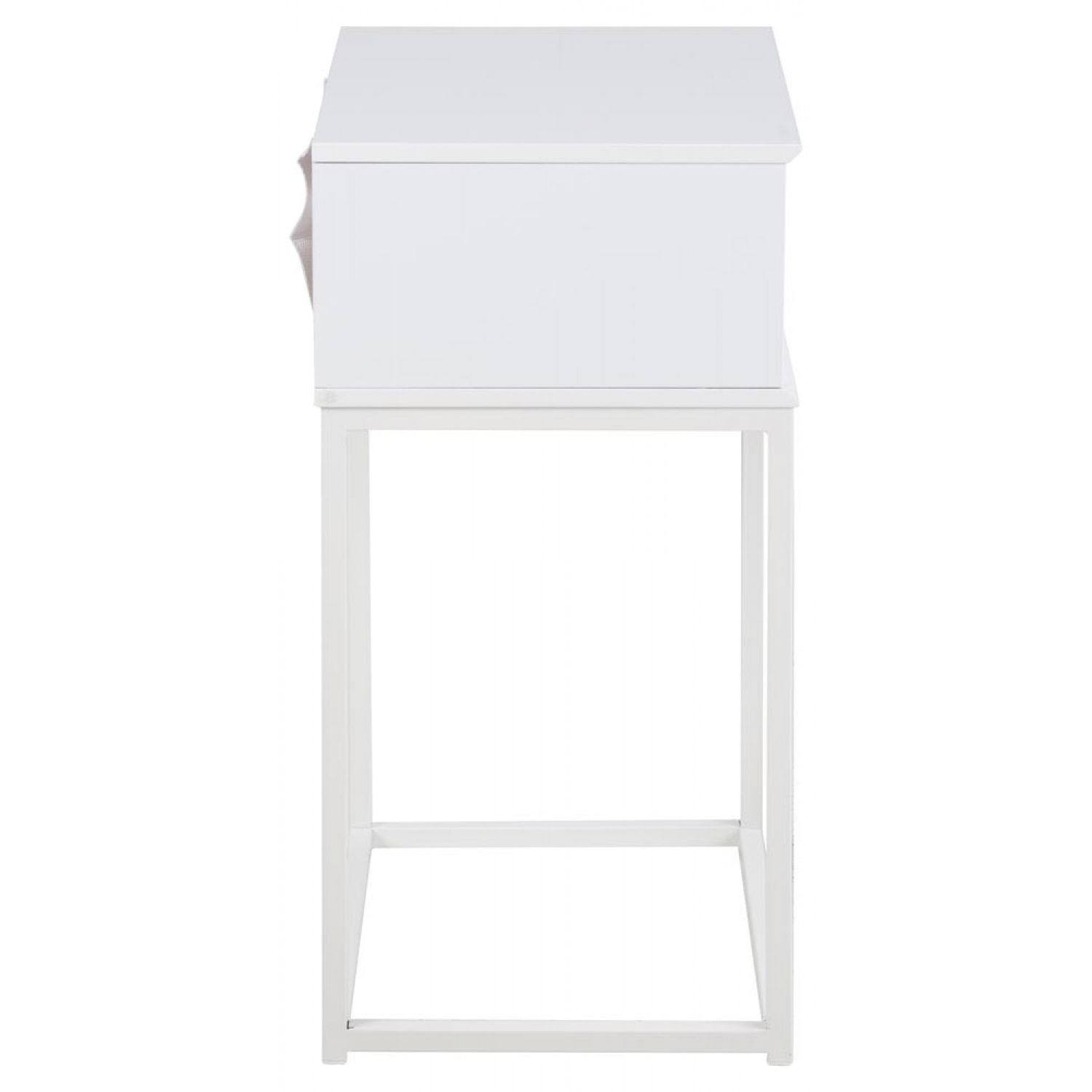 Table de chevet blanc tiroir PUNE