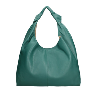 Borsa a spalla da donna Made in Italy - Modello Iduna Lux - 100% pelle - 41.0 x 28.0 x 3.0 cm