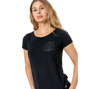Camiseta elegante de manga corta para mujer