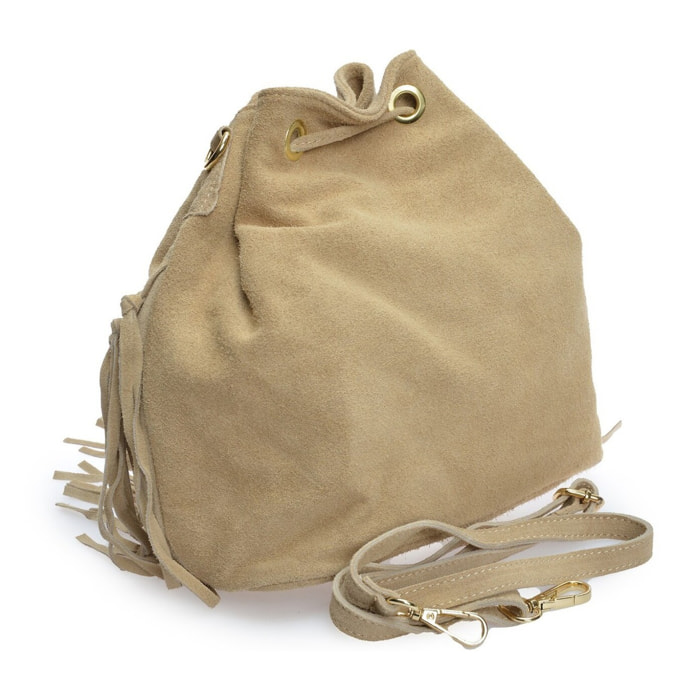 Borsa a tracolla Anna Luchini Beige