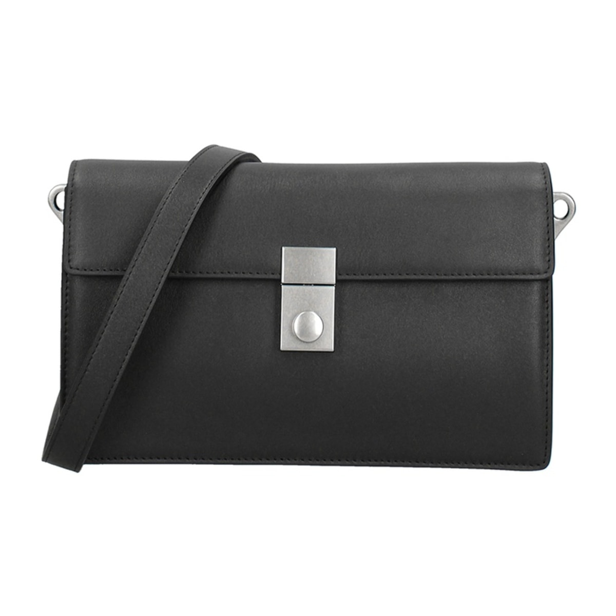 Borsa a tracolla da donna Made in Italy - Modello Valoria - 100% pelle - 24.0 x 15.0 x 7.0 cm