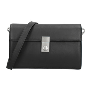 Borsa a tracolla da donna Made in Italy - Modello Valoria - 100% pelle - 24.0 x 15.0 x 7.0 cm