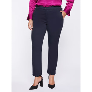 Fiorella Rubino - Pantaloni chinos in TENCEL™ - Blu