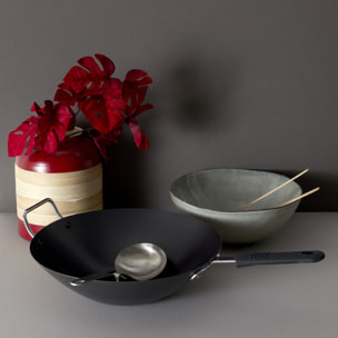 Wok - COOK CONCEPT - Acier - Tous Feux - Noir