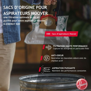 Sac aspirateur HOOVER Microfibres H-Energy 500-H88