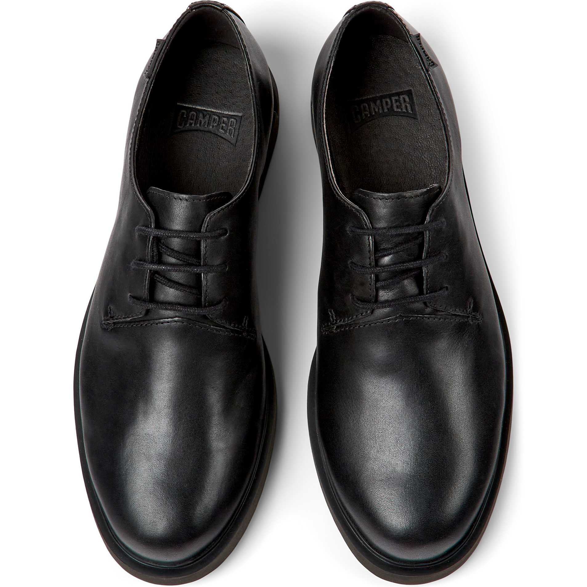 Zapatos de cordones - CAMPER Iman - Negro - Cuero liso