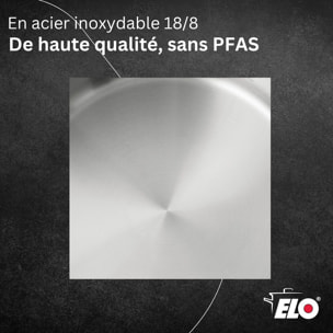 Sauteuse en acier inoxydable 18/8 Elo Profi Cuisine
