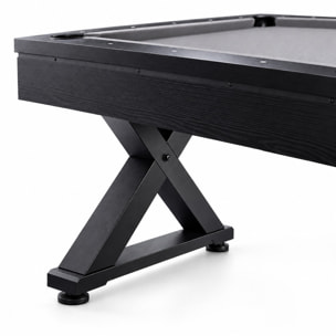 Table multi-jeux ping-pong et billard en bois noir ARIZONA