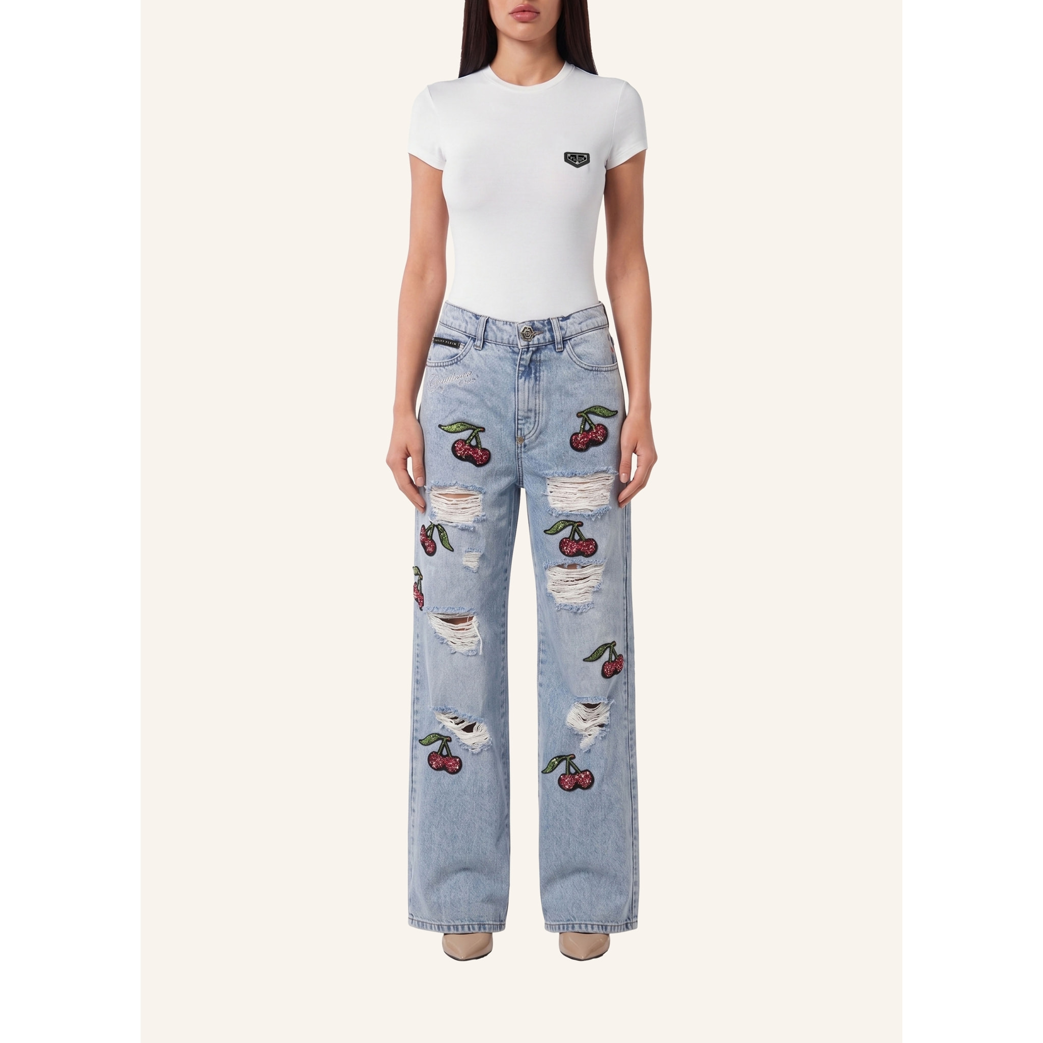 PHILIPP PLEIN Jeans dal taglio skater