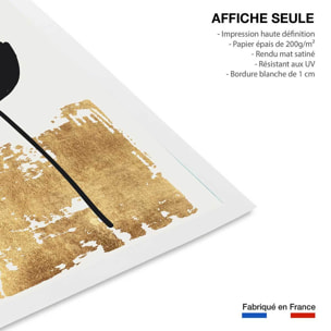 Poster fleur pollen doré Affiche seule