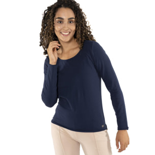 Camiseta de manga larga para mujer "Nunca sin"