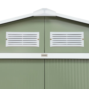 Abri de jardin métal 2,71m² avec kit d'ancrage HOUTLAND