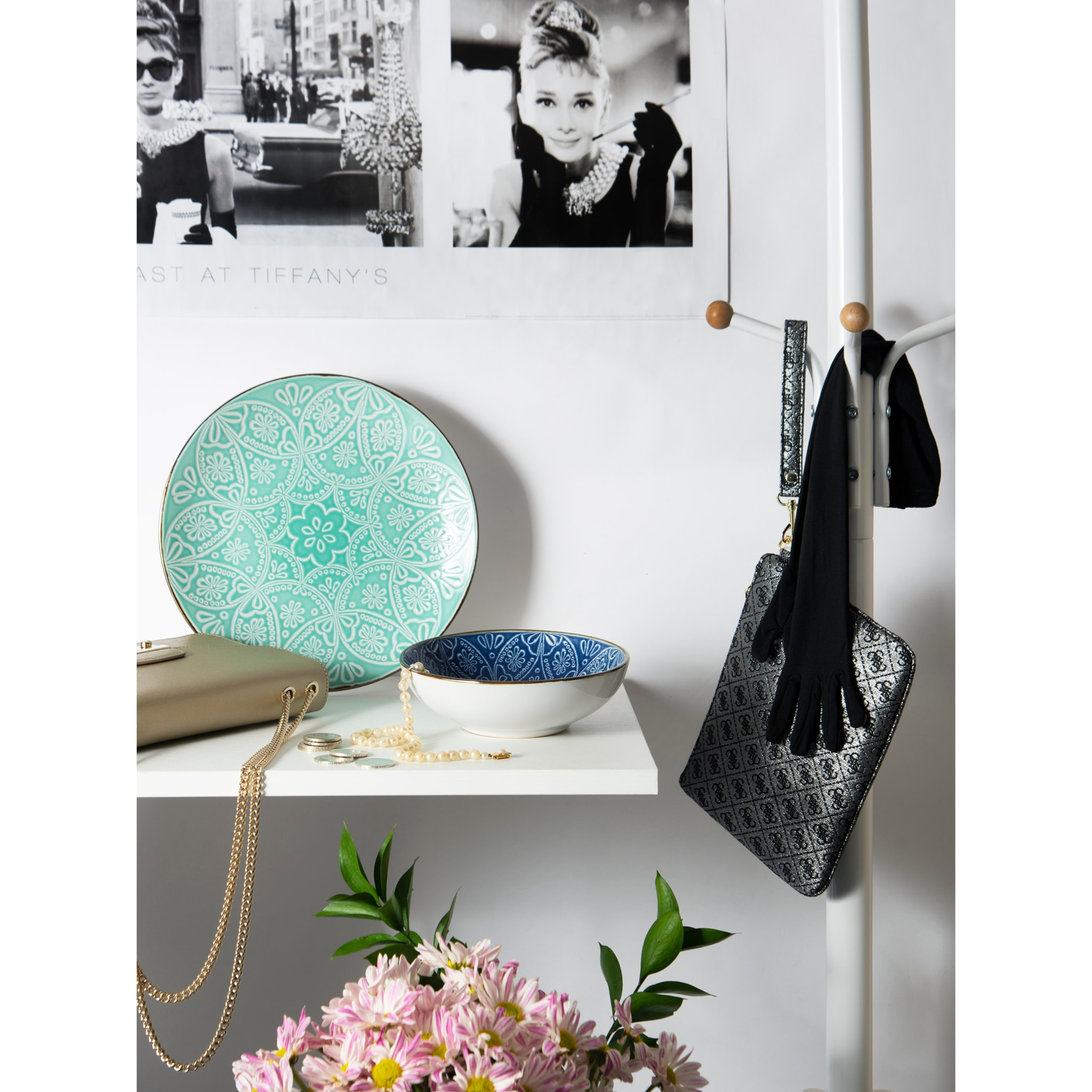 Service de table 18 pièces Excelsa – Versailles Azzurro, Grès Bleu