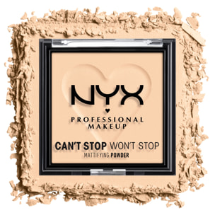 NYX Professional Makeup Poudre Matifiante Can't Stop Won't Stop Light