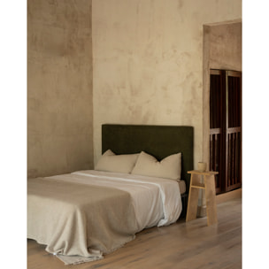 Cabecero tapizado en color verde de varias medidas