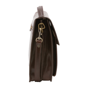 Borsa a tracolla  da uomo In Vera pelle Made in Italy 26x23,5x9 cm