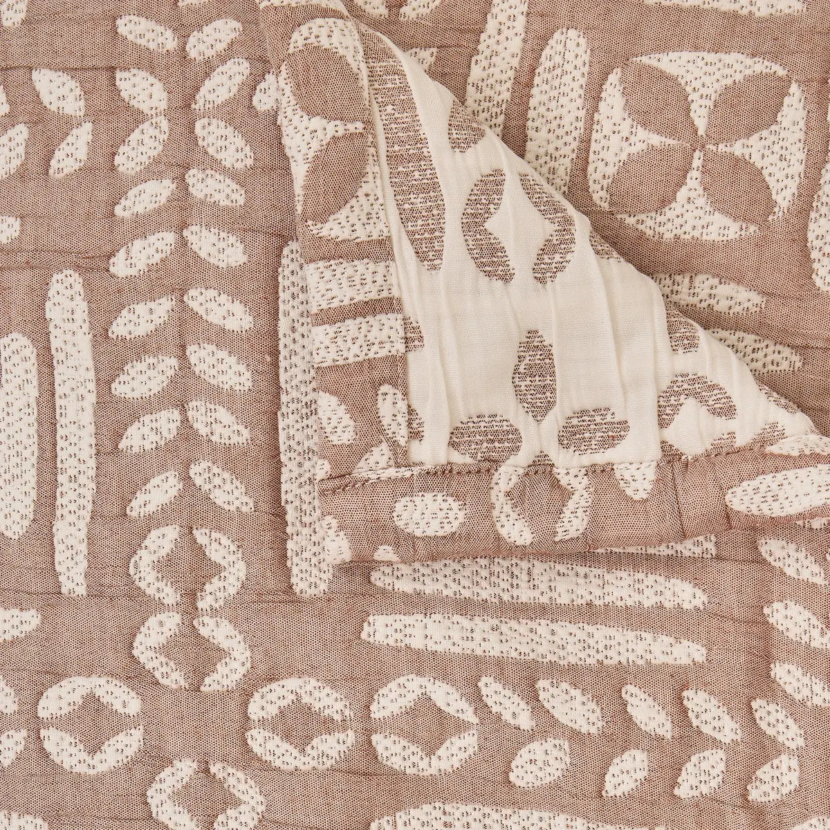 Dessus de lit Nuvia terracotta 260x240cm