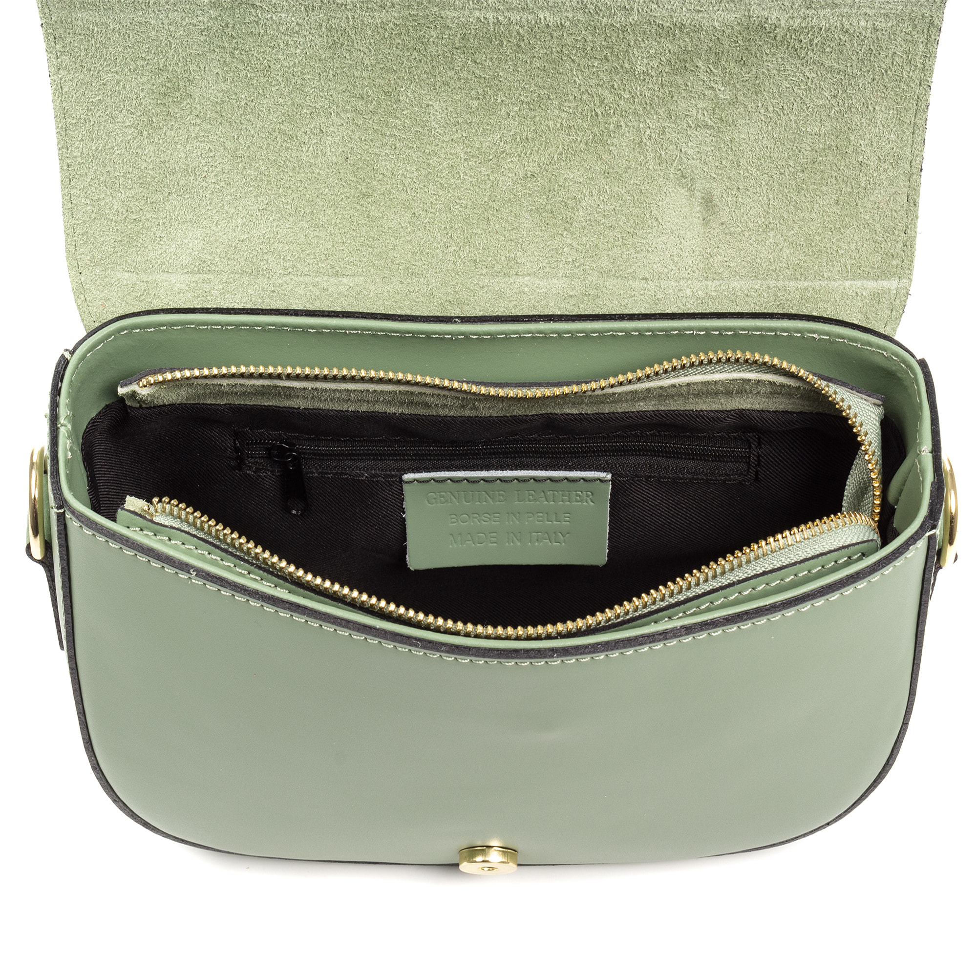 Anghiari borsa a tracolla donna. Pelle autentica finitura Ruga