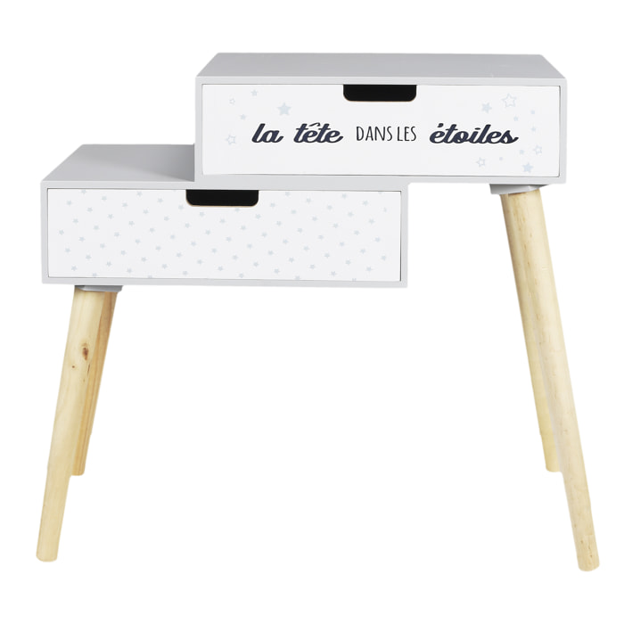 CHEVET LA TETE DANS LES ETOILES
