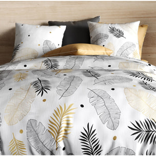 Parure Housse de Couette 3pcs  100% Coton 57fils Envole