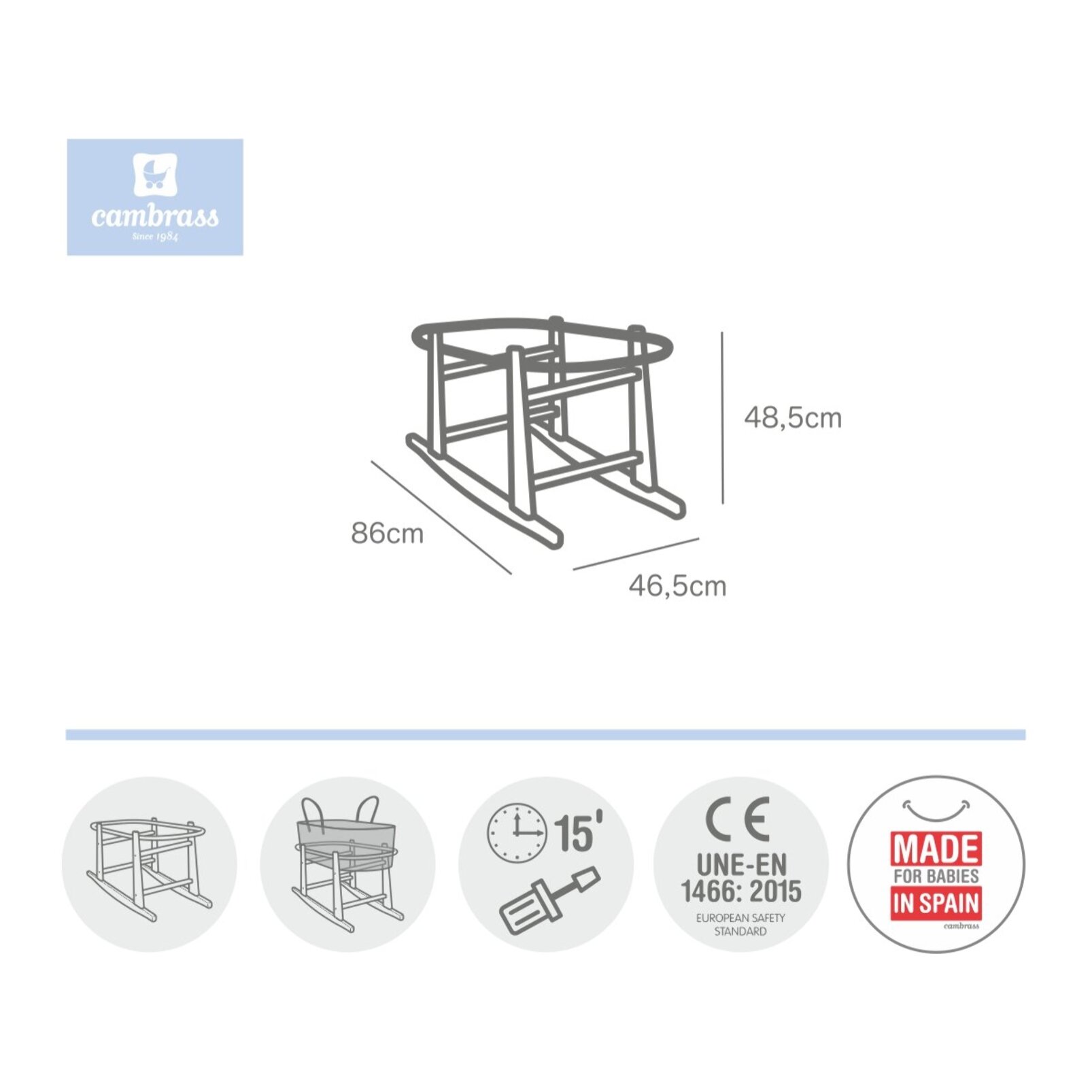 Cambrass Portamoises Madera Balancin Liso E