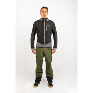 Giacca ibrida leggera isolante ECOActive con cappuccio, marchio ECOON - Nero / Grigio