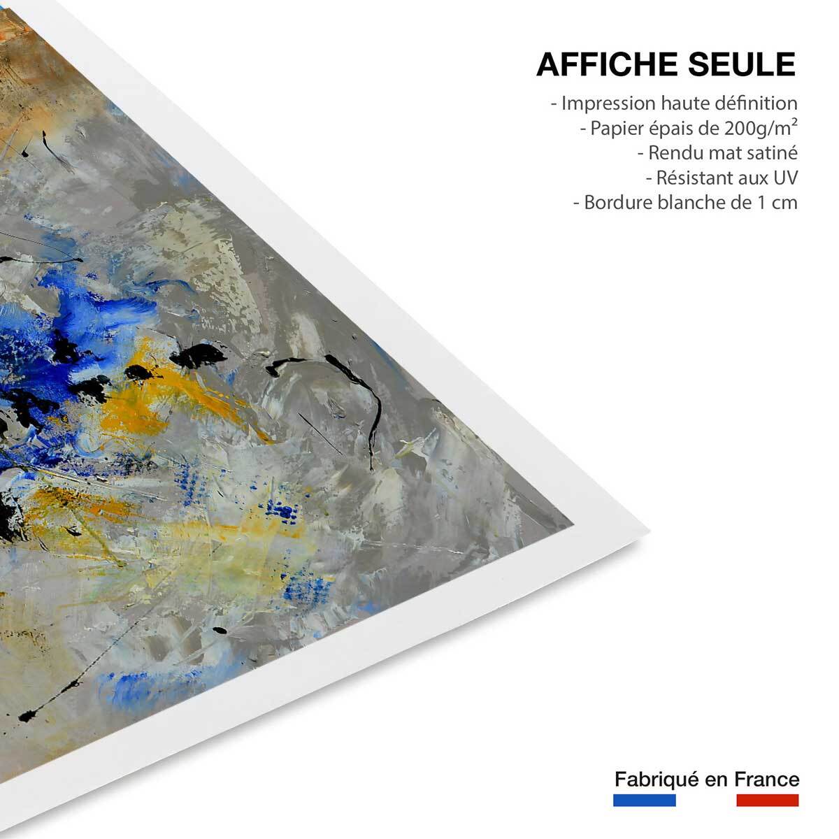 Affiche reproduction abstract art pol Affiche seule