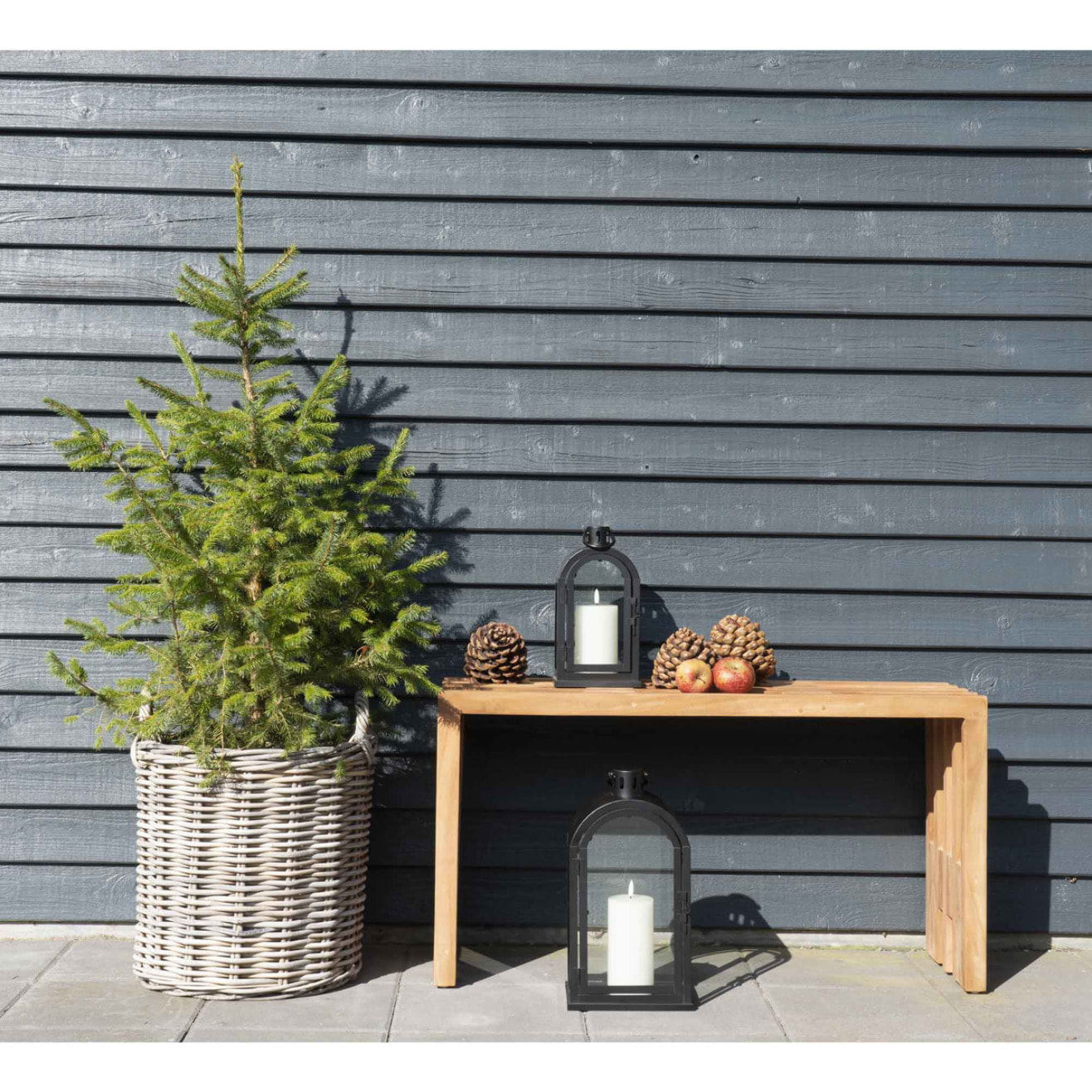 Set di 4 cesti Caor in rattan kubu naturale - misure assortite