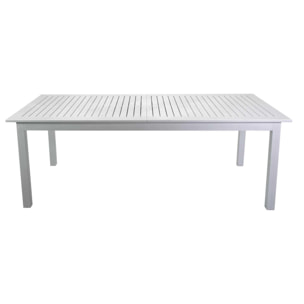 Tavolo allungabile Monterey Vacchetti in alluminio bianco cm150/210x89h75