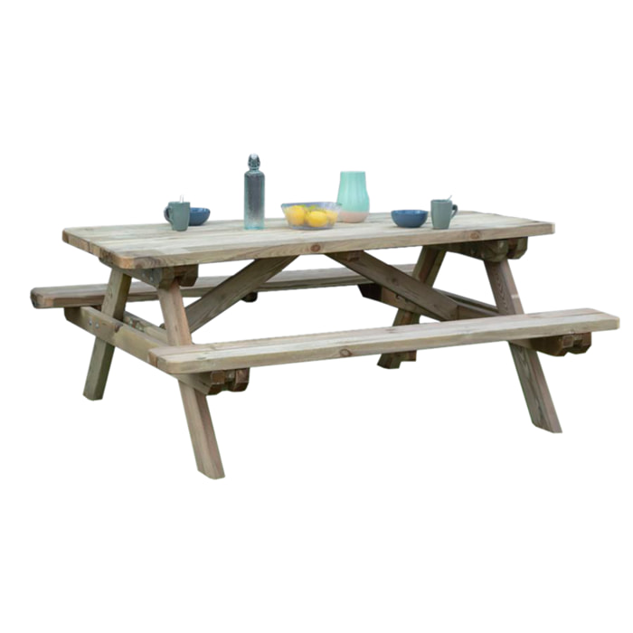 Mesa Picnic Premium 180x160x72 Cm