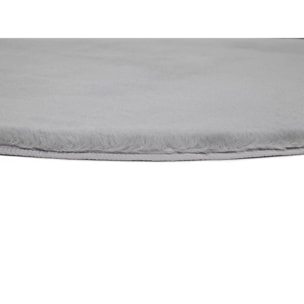 FOX Alfombra lisa lavable pelo largo en plata, varias medidas disponibles