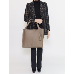 Borsa a spalla da donna - Modello Aelia - Vera pelle - 40.0 x 36.0 x 12.0 cm
