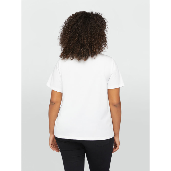 Fiorella Rubino - T-shirt con stampa - Bianco