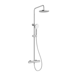 Colonne de douche thermostatique chrome ronde AquaHeat Joy 200 (A47298EXP)