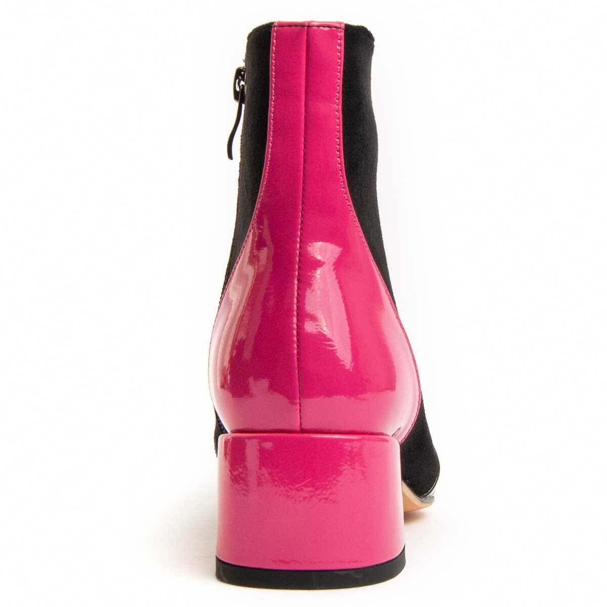 Botín De Tacón - Negro - Altura: 5 cm