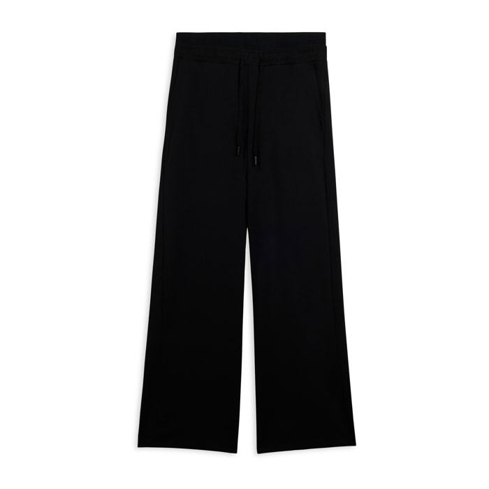 Pantaloni donna oversize con ricamo