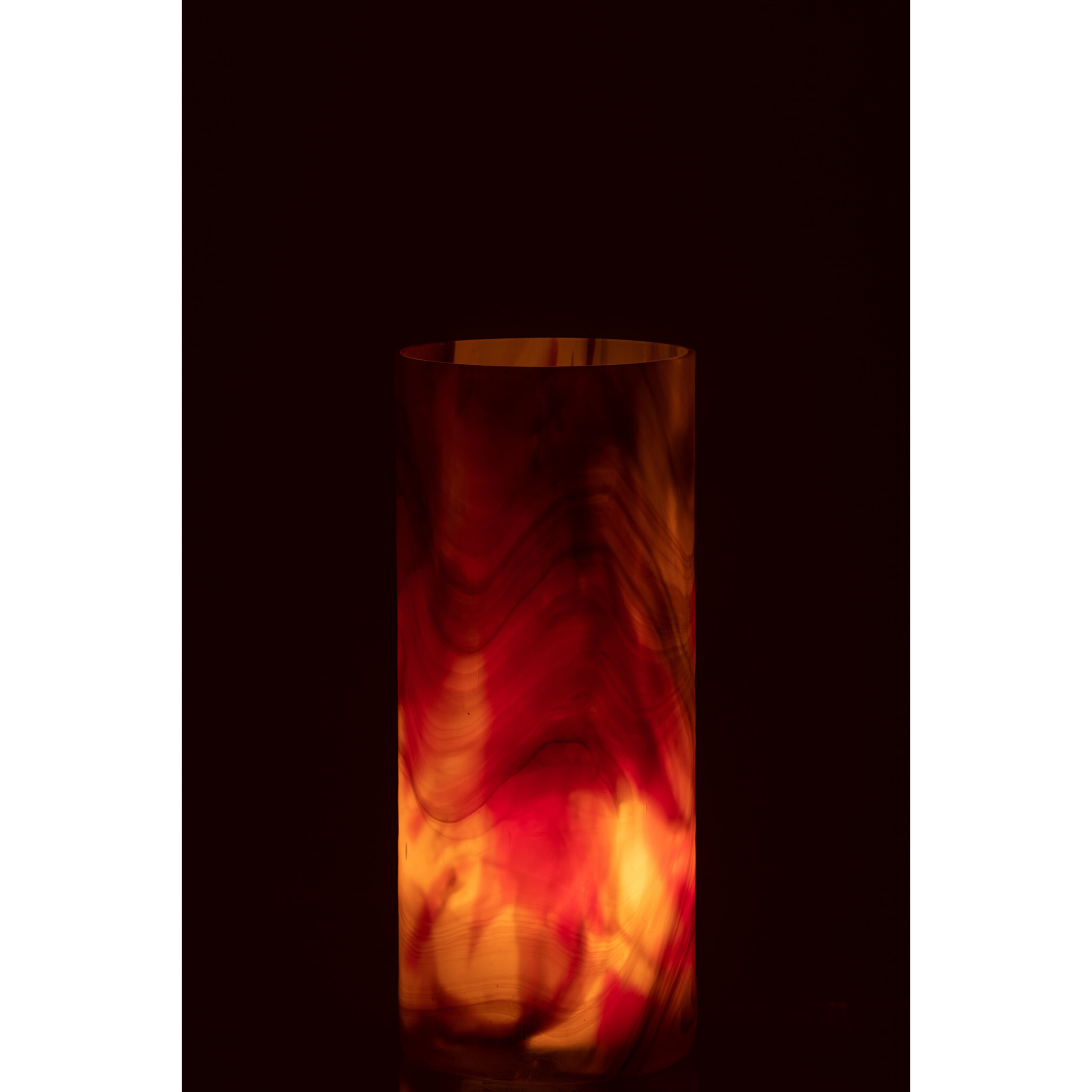 J-Line bougeoir Arti - verre - marron - small
