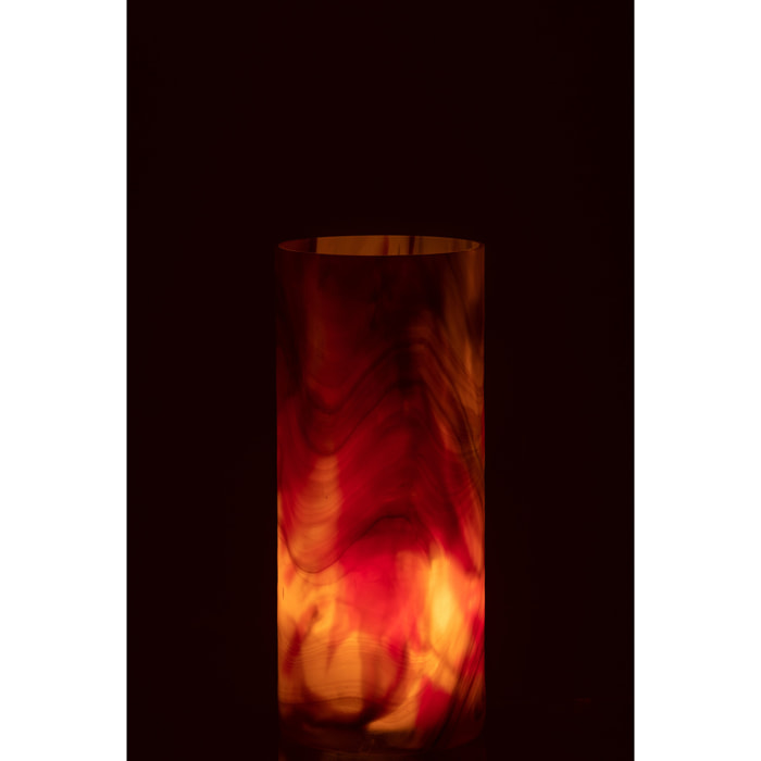 J-Line bougeoir Arti - verre - marron - small