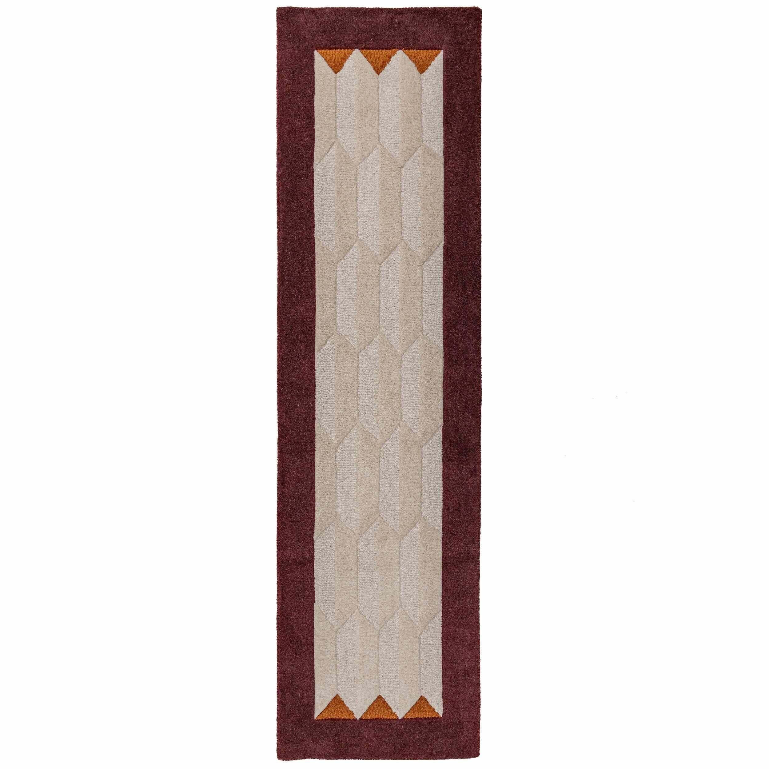 Tapis de couloir en laine à bordure APEX BORDER