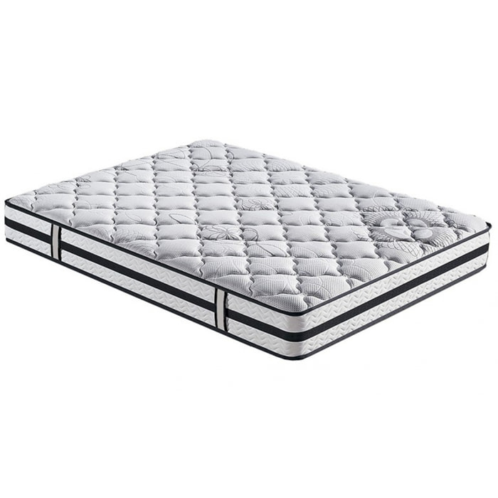 Matelas King Size 180 x 200 cm ressorts ensachés mi-ferme - NICE