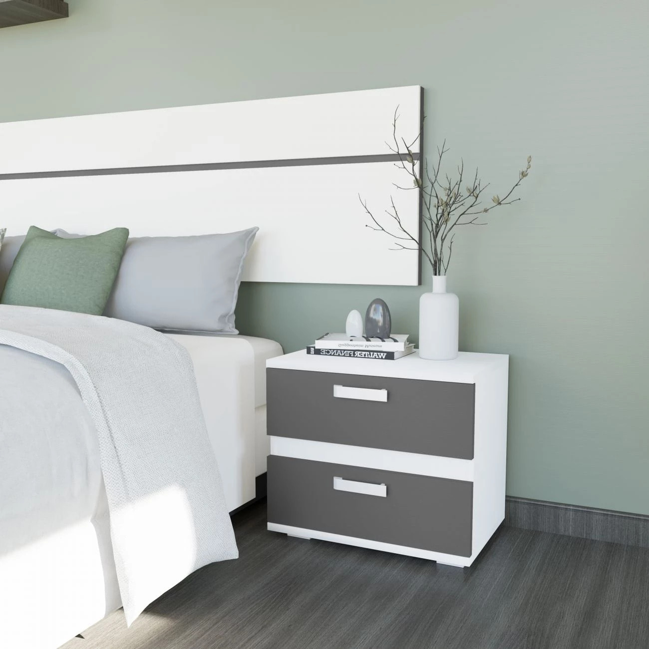 Dormitorio Ataneq Air 4C Blanco - Grafito