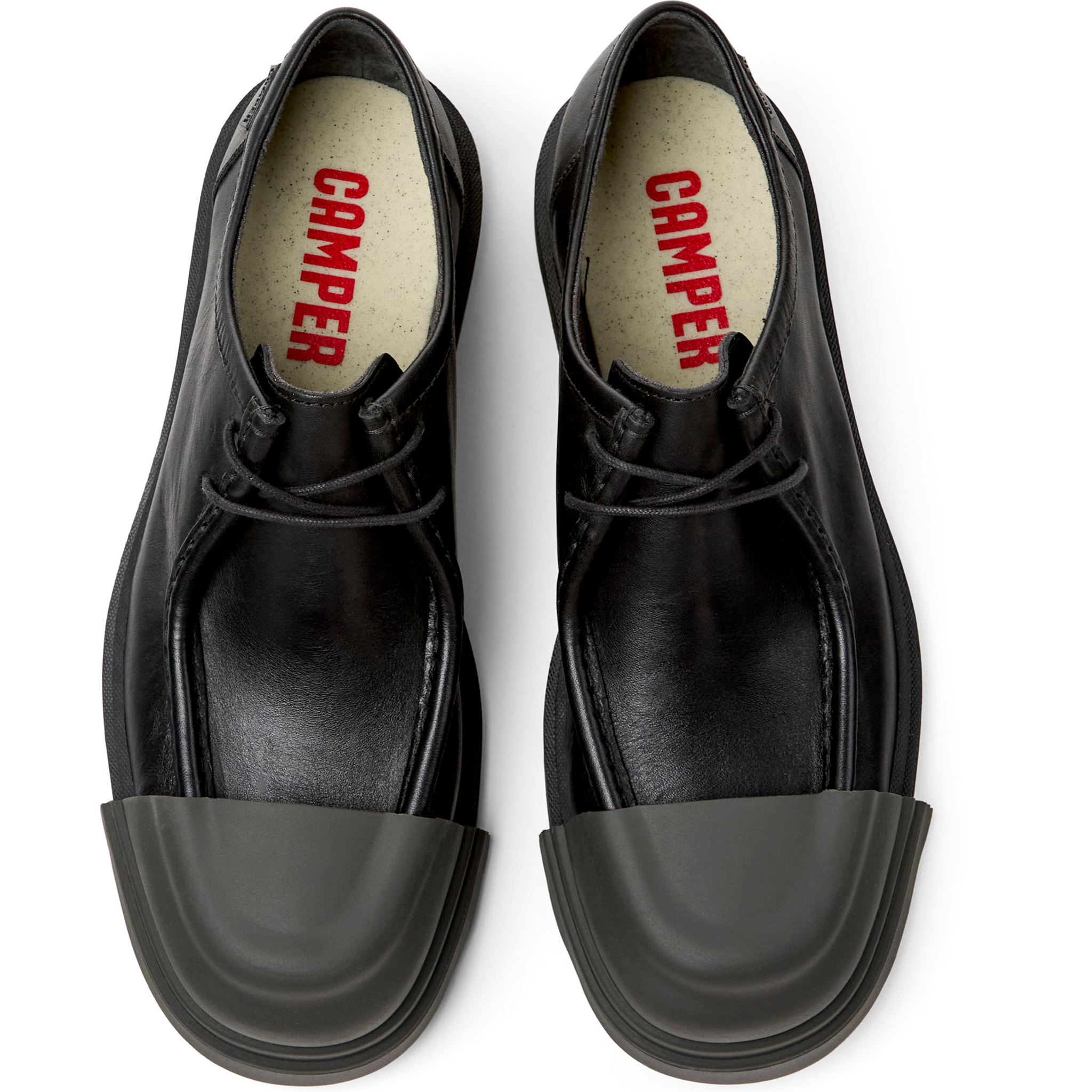 Zapatos de cordones - CAMPER Junction - Negro - Cuero liso