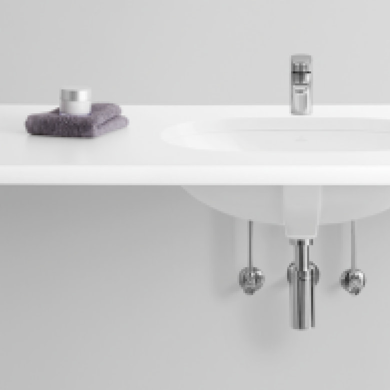 Lot de deux vasques à  encastrer par le dessous Blanc CeramicPlus O.Novo VILLEROY ET BOCH