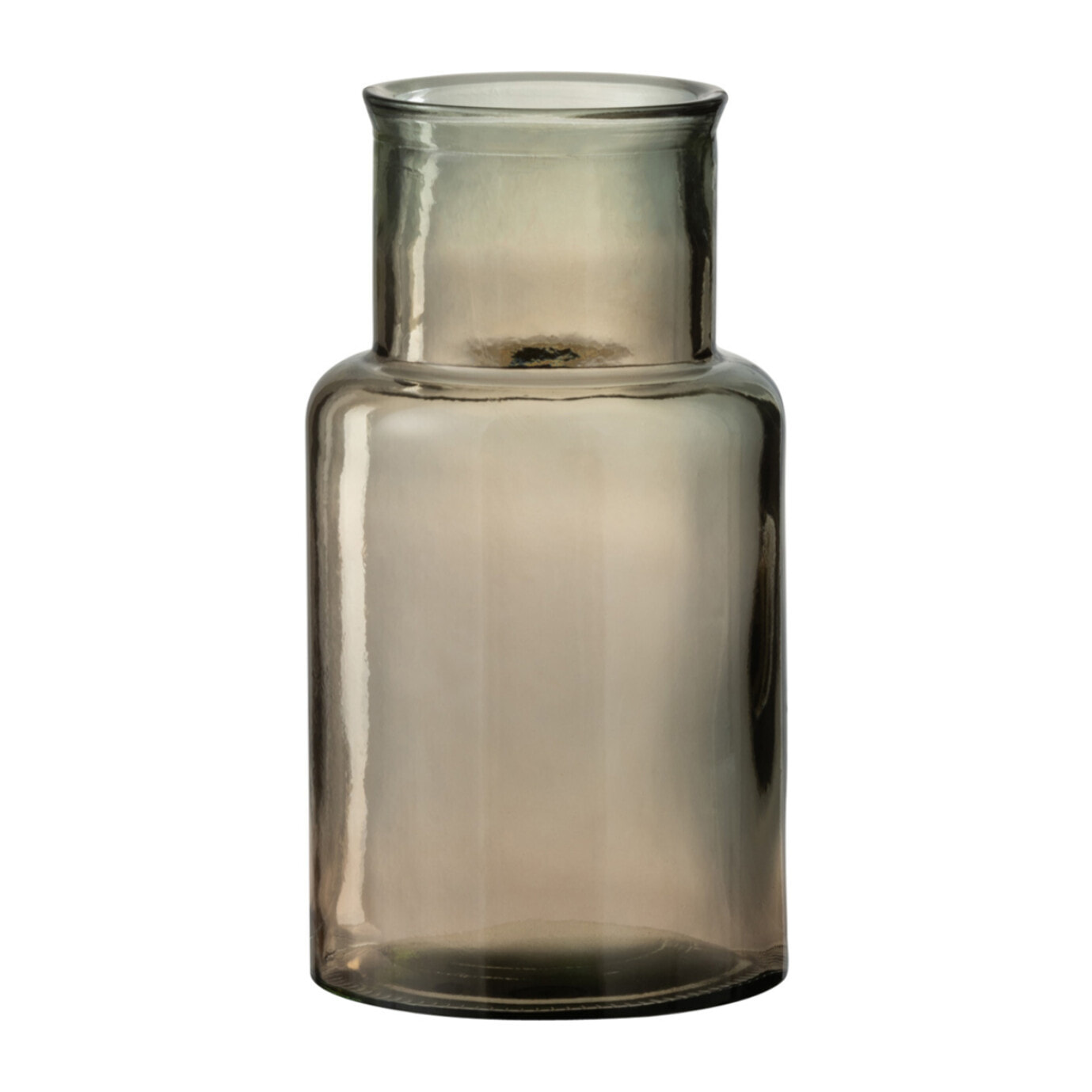 J-Line vase Cylindre - verre - marron clair - small  - 16 cm de hauteur